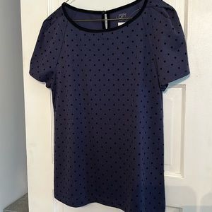 New with tags LOFT top polka dot size medium